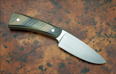 The knife is an example of what will be made in the course, a polished handle with a well formed and sharp blade.