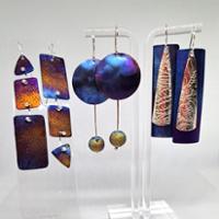 a variety of earrings