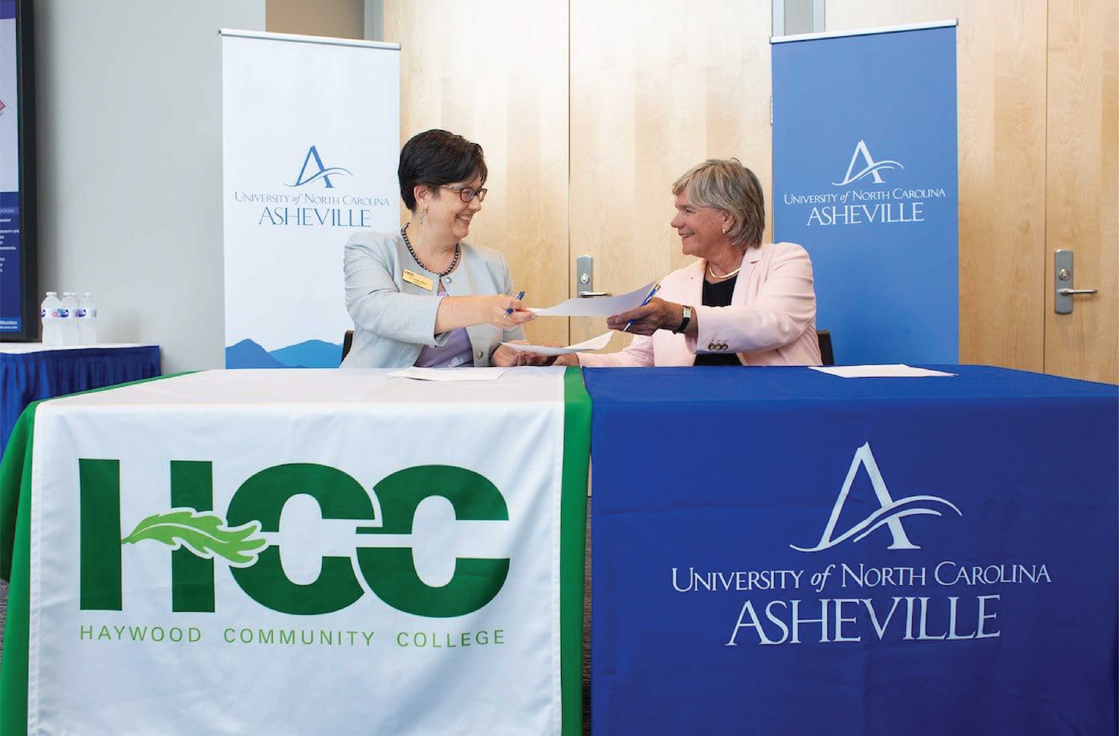 Dr. Shelley White and Chancellor Nancy J. Cable 