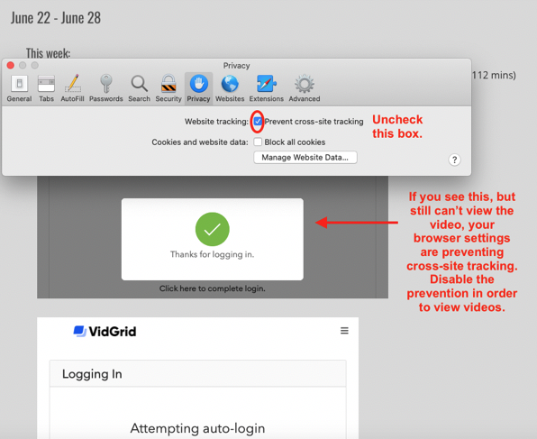 iOS crosstrack settings