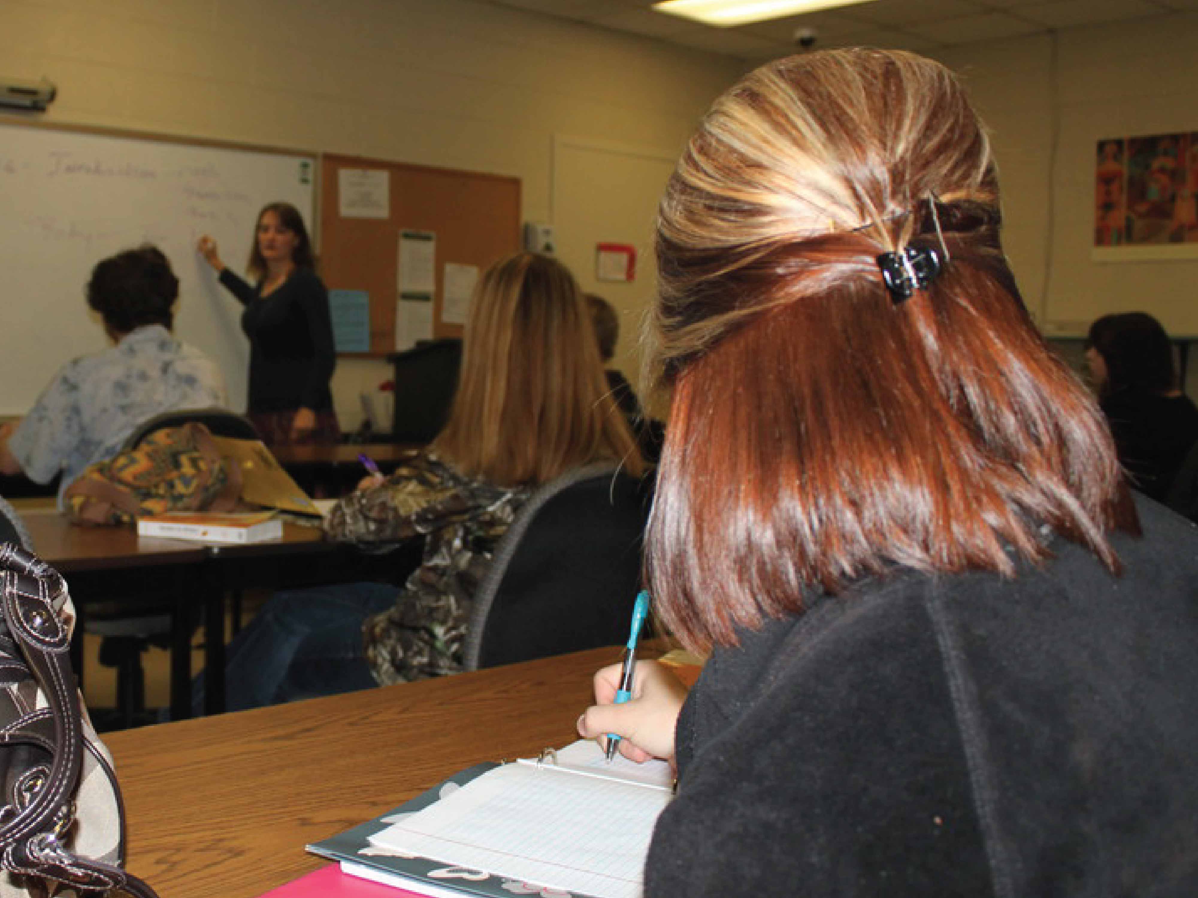 girl in class